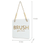 Metal Brush Wall Art, 8"