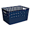 Navy Blue Crossover Weave Storage Basket, Extra Large