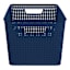 Navy Blue Crossover Weave Storage Basket, Extra Large