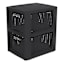 2-Layer Woven Drawer Set, Black
