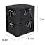 2-Layer Woven Drawer Set, Black