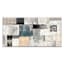 Enhanced Silver & Teal Abstract Canvas Wall Art, 24x48