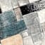 Enhanced Silver & Teal Abstract Canvas Wall Art, 24x48