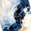 Navy Abstract Canvas Wall Art, 72x24