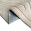 Curve Beige Geo Rings Area Rug, 4x6