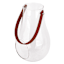 Glass Lantern with Leather Handle, 9"