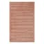 Canyon Blush Pink Striped Faux Fur Rug, 4x6