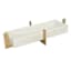 White & Gold Marble Rectangle Riser