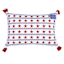 Honeybloom Patriotic Stars & Stripes Woven Throw Pillow, 14x20