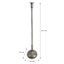Silver Cast Taper Candleholder, 28"