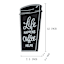 Black Coffee Up Wooden Wall Art, 8x12