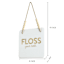 Floss Metal Wall Art, 8"
