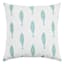 Honeybloom Blue Fish Print Throw Pillow, 18"