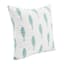 Honeybloom Blue Fish Print Throw Pillow, 18"