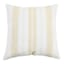Honeybloom Blue Neutral Striped Print Throw Pillow, 18"