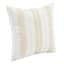 Honeybloom Blue Neutral Striped Print Throw Pillow, 18"
