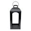 Black Metal Arch Lantern, 21"