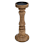 Honeybloom Mango Wood Candle Holder, 12"