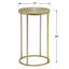 Juno Metal Accent Table, Gold Metallic