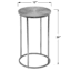 Juno Metal Accent Table, Silver