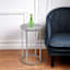 Juno Metal Accent Table, Silver