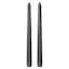 2-Pack Black & Red Bleeder Taper Candles