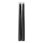 2-Pack Black & Red Bleeder Taper Candles