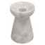 White Marble Taper Candle Holder, 4"