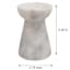 White Marble Taper Candle Holder, 4"