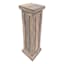 Small Beaded Wood Pedestal, 8x30