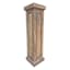 Small Beaded Wood Pedestal, 8x30