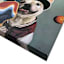 Pickleball Players Puppy Canvas Wall Art, 12"