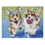 Corgi Pickleball Players Canvas Wall Art, 16x12