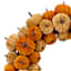 Homespun Harvest Orange Pumpkin Wreath, 18"