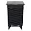 Found & Fable Wave Accent Cabinet, Rustic Black