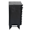 Found & Fable Wave Accent Cabinet, Rustic Black