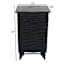 Found & Fable Wave Accent Cabinet, Rustic Black