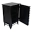 Found & Fable Wave Accent Cabinet, Rustic Black