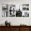 6-Piece European Landmark Canvas Wall Art, 24x48