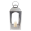 Silver Metal Lantern, 21"