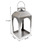 Silver Metal Lantern, 17"