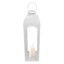 White Metal Lantern, 36"