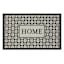 Home Black & White Tile Puffback Kitchen Mat, 12x34
