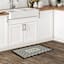 Home Black & White Tile Puffback Kitchen Mat, 12x34
