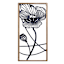 3-Piece Framed Blue Metal Floral Set, 36x18