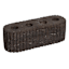 4-Taper Brown Marble Candle Holder, 7.5x2.5