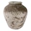 Matte Brown Reactive Ceramic Vase, 11"
