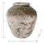 Matte Brown Reactive Ceramic Vase, 11"