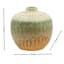 Green Reactive Glaze Ceramic Vase, 7"
