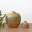 Green Reactive Glaze Ceramic Vase, 7"